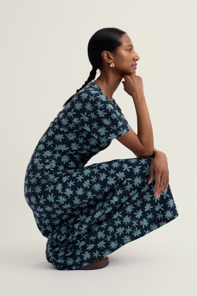 Seasalt Women's Mirva Midi Jersey Dress In Tropic Bloom Maritime