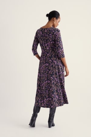 Seasalt Women's Veronica Dress In Floral Branches Inkwell