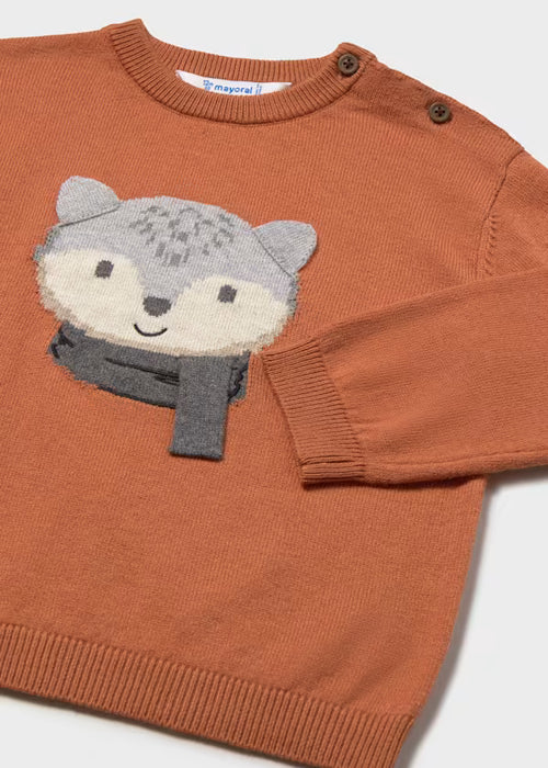 Mayoral Boys Jumper In Brick Red