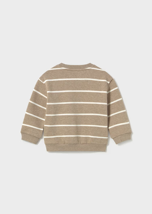 Mayoral Boys Patterned Pullover In Truffle