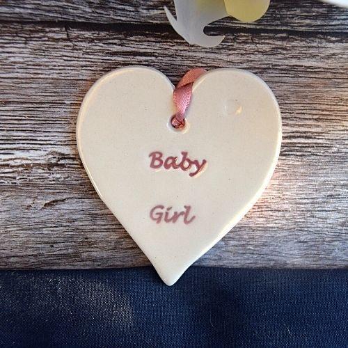 Broadlands Pottery Baby Girl Tag