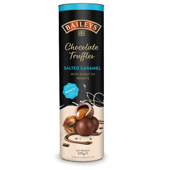 Baileys Milk Chocolate Salted Caramel Truffles In Christmas Tube