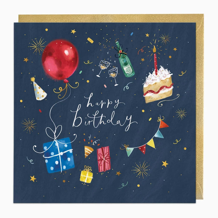 Whistlefish Balloons & Cake Birthday Card
