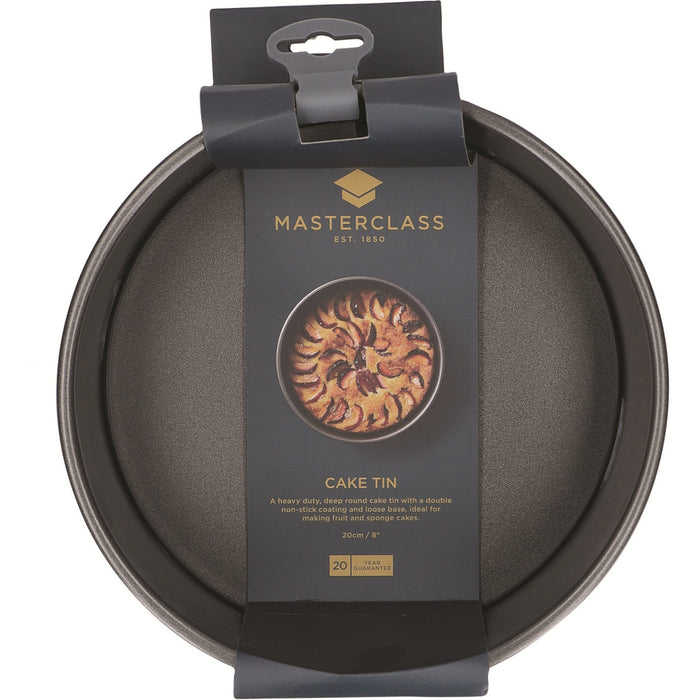 MasterClass Non-Stick 20cm Round Loose Base Deep Cake Pan