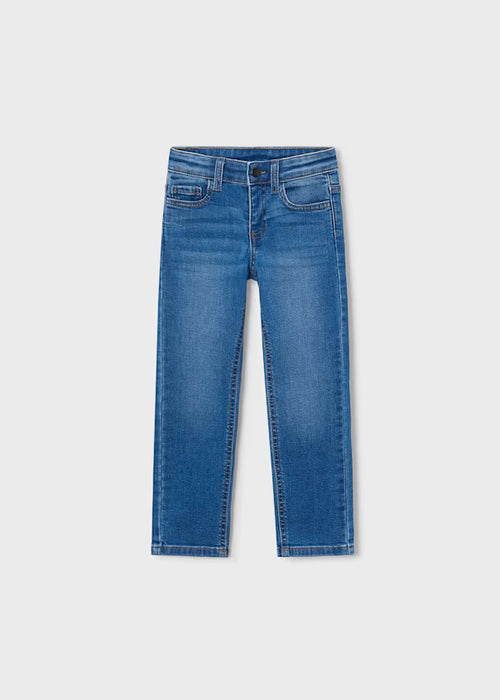 Mayoral Boys Basic Slim Fit trousers In Dark Grey