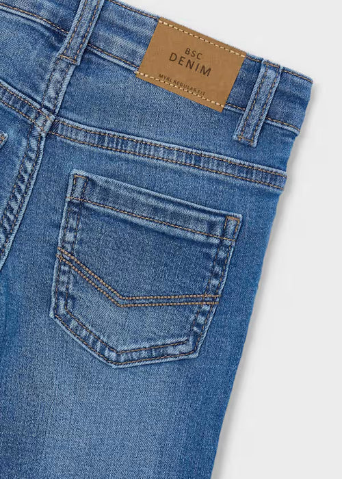 Mayoral Boys Basic Slim Fit trousers In Dark Grey