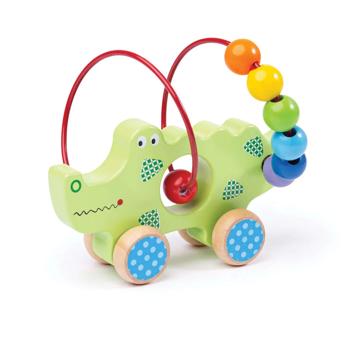 BigJigs Push Along Crocodile Bead Frame