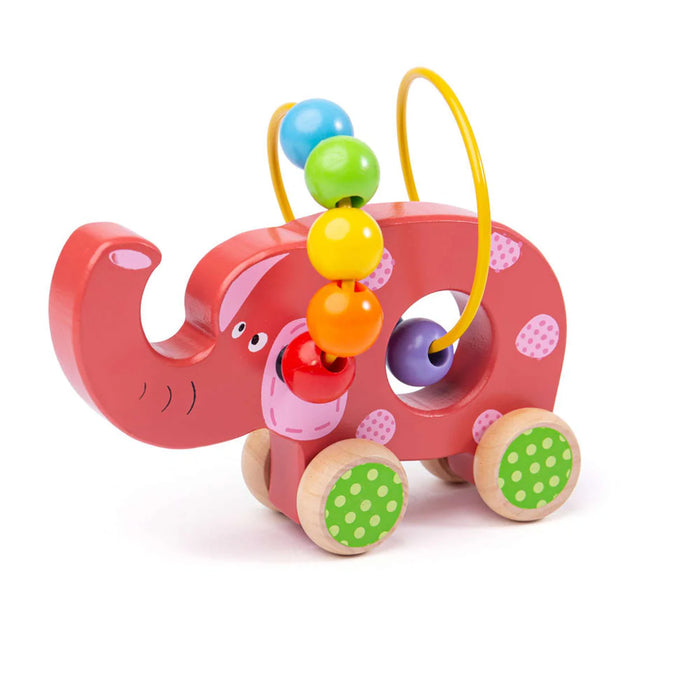 BigJigs Push Along Elephant Bead Frame