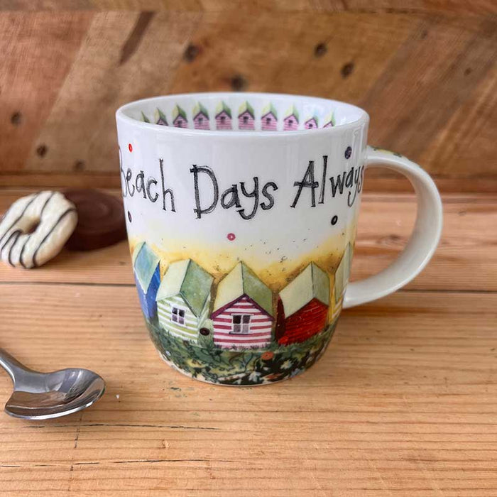 Alex Clark Beach Huts Mug