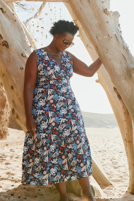 Seasalt Womens Beach Glass Dress Collaged Sea Maritime