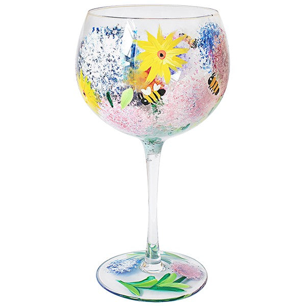 Alliums & Bees Gin Glass