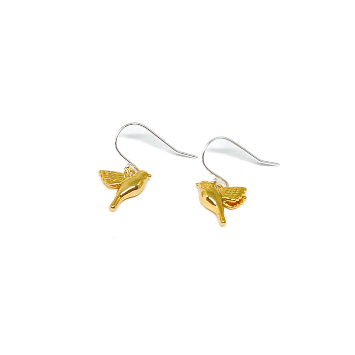 Clementine Bella Bird Earrings - Gold