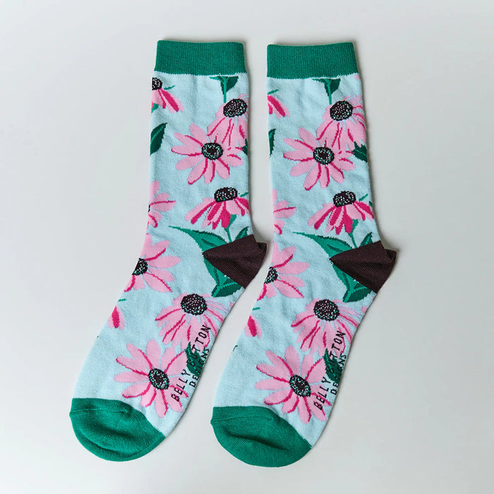 Belly Button Bamboo Socks Echinacea