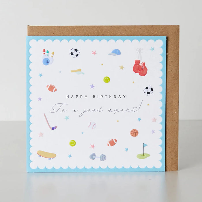 Belly Button Birthday Good Sport Card