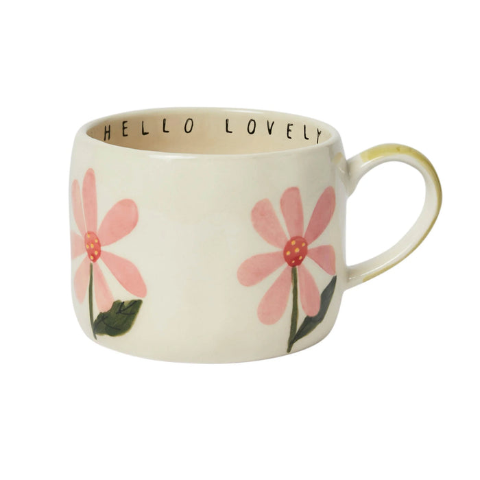 Belly Button Hello Lovely Stoneware Mug