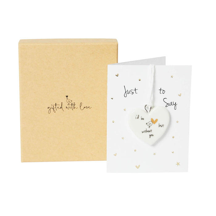 Belly Button I'd Be Lost Without You Boxed Decoration