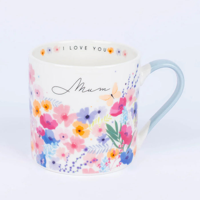 Belly Button I Love You Mum Floral Mug