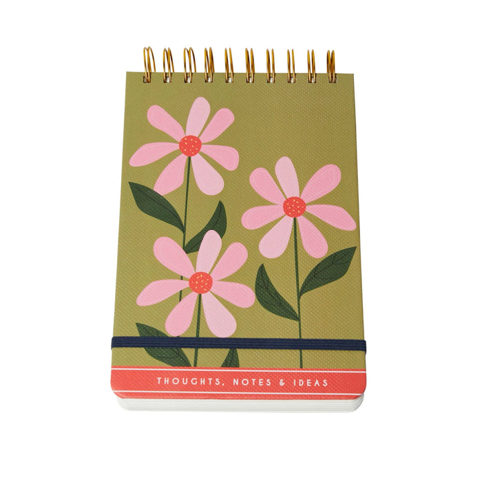 Belly Button Olive Wiro Flip Notebook