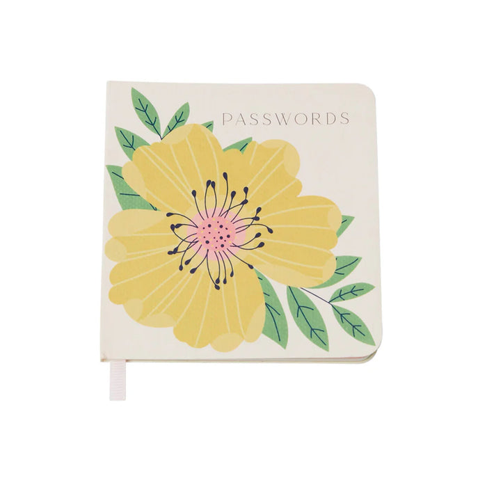 Belly Button Yellow Rose Password Book