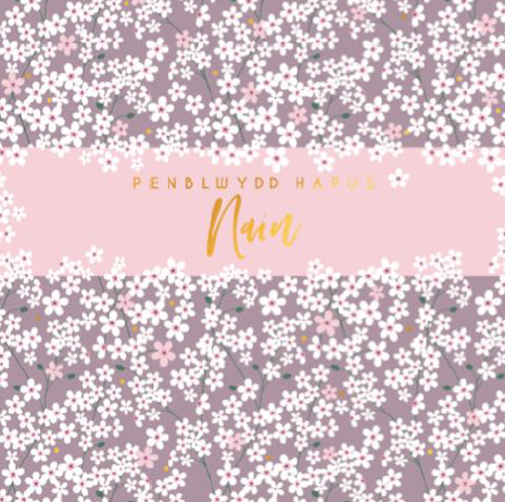 Belly Button 'Penblwydd Hapus Nain' Happy Birthday Card