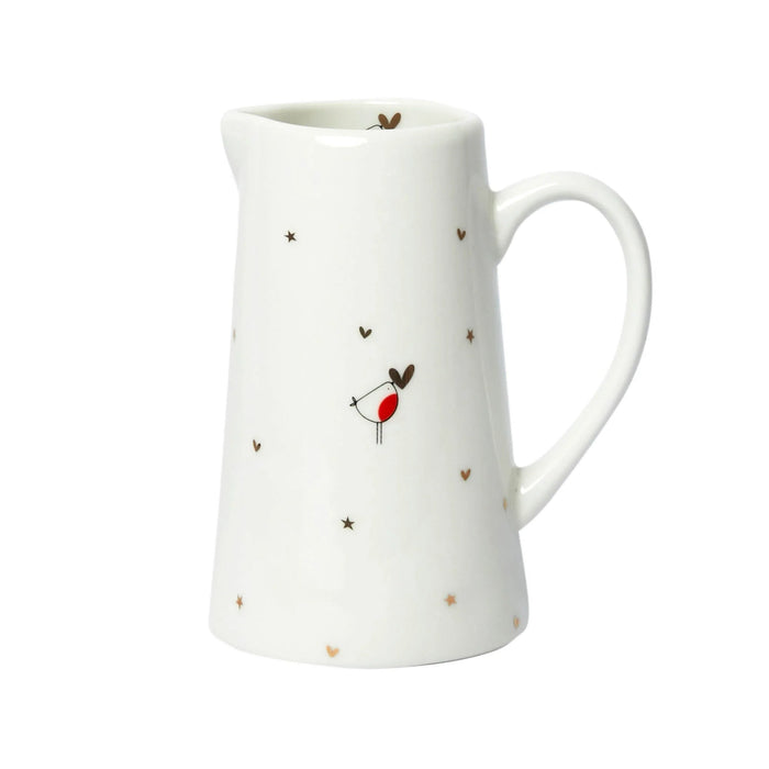 Belly Button Robin Ceramic Jug Medium