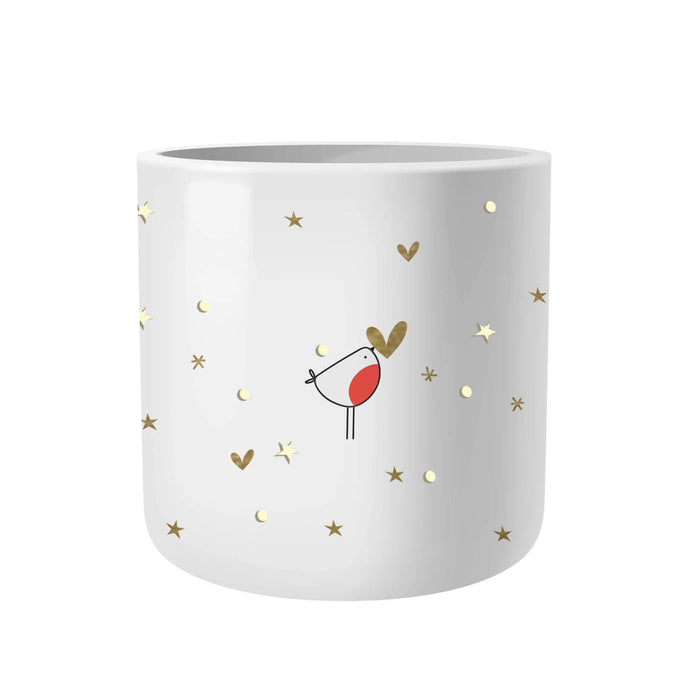 Belly Button Robins Porcelain Tealight Holder