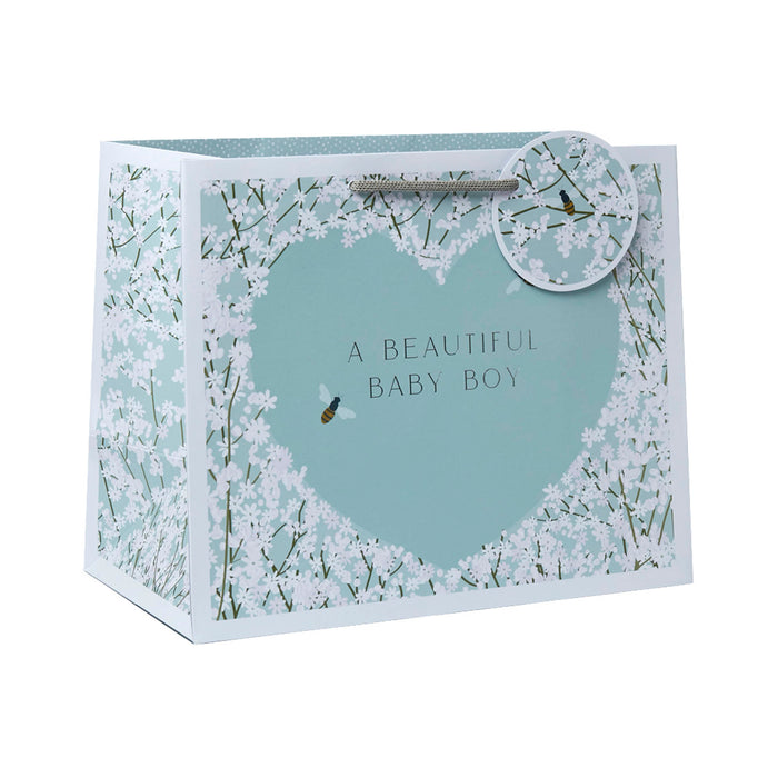 Belly Button Baby Boy Blue Tote Gift Bag