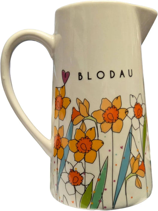 Belly Button Welsh Blodau Daffodils Large Jug