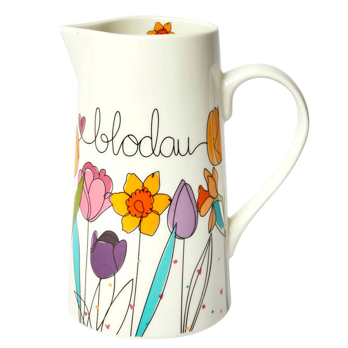 Belly Button Welsh Blodau Jug