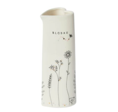 Belly Button Welsh Heart Vase Wildflowers Blodau Vase