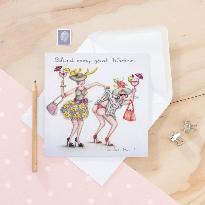 Berni Parker Behind Every Woman Card