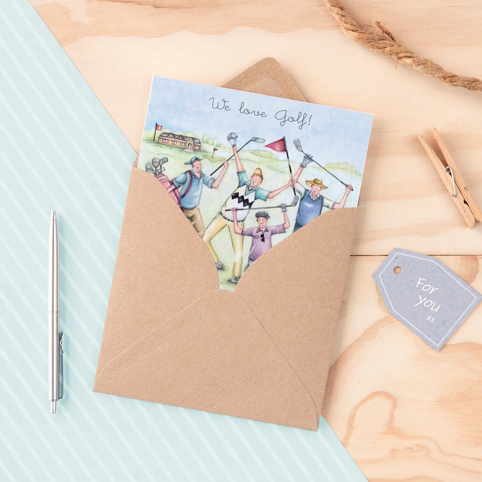 Berni Parker We Love Golf Card