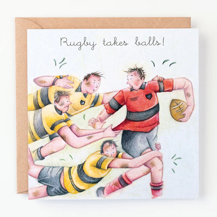 Berni Parker Rugby Tales Balls Card