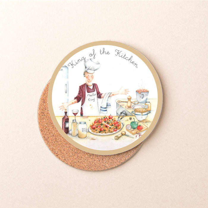 Berni Parker King Of The Kitchen Coaster