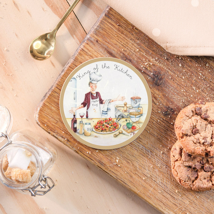 Berni Parker King Of The Kitchen Coaster