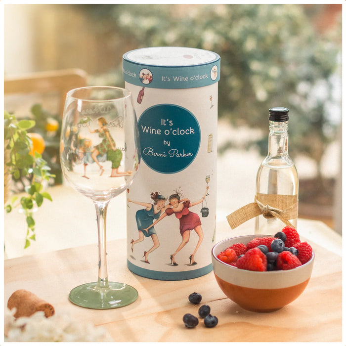 Berni Parker Wine Glass Where There's Wine