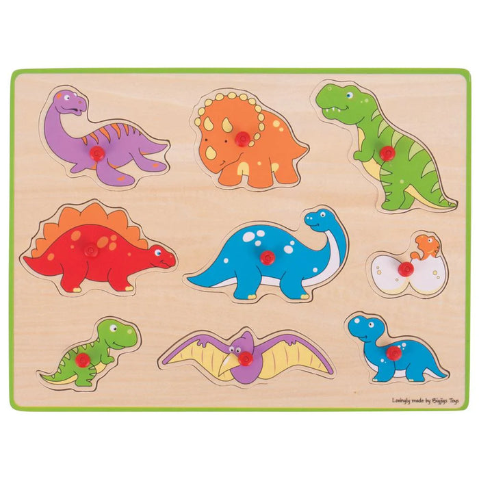 Bigjigs Chunky Lift Out Puzzle - Dinosaurs