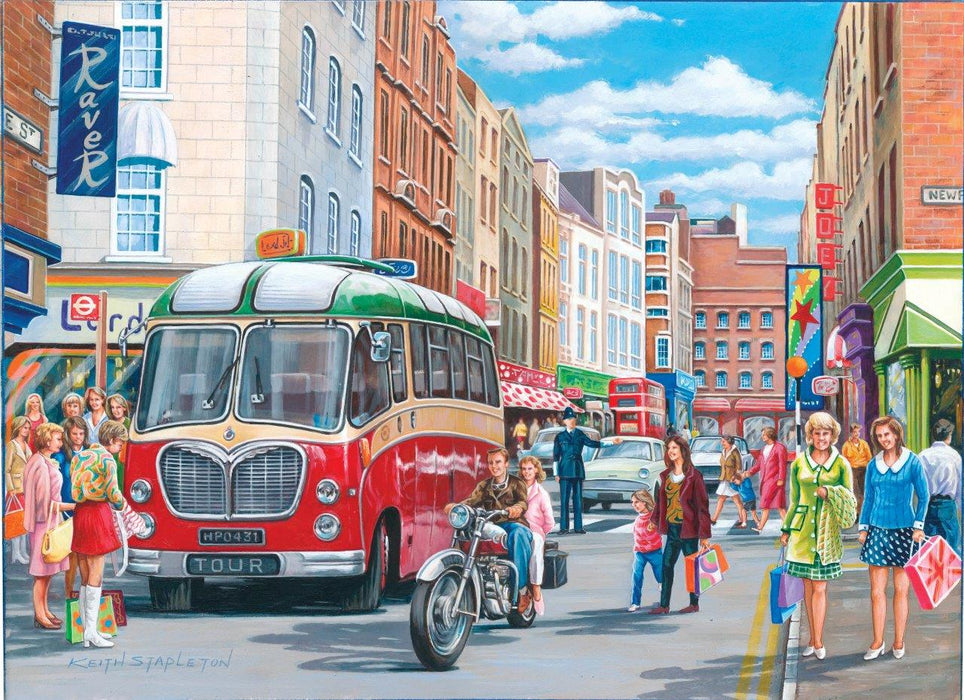 House Of Puzzles Saturday Shopping 500 Piece Jigsaw Puzzle