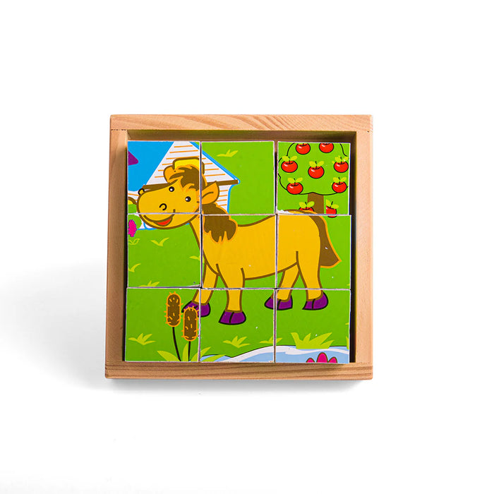 Bigjigs Farm Animal Cube Puzzle