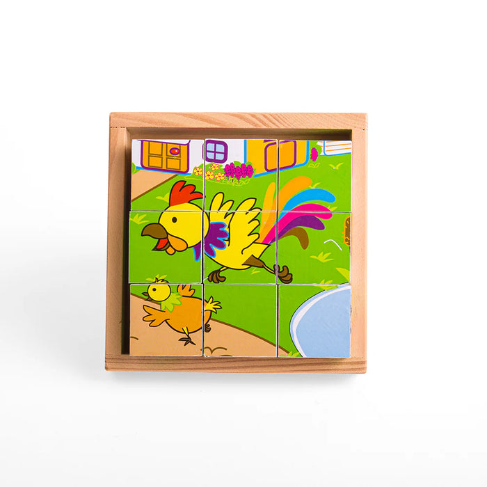 Bigjigs Farm Animal Cube Puzzle