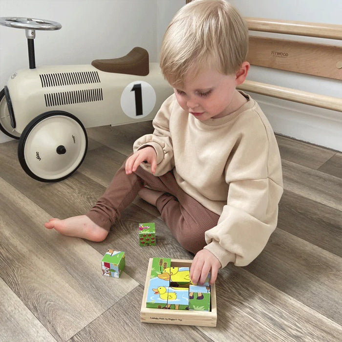 Bigjigs Farm Animal Cube Puzzle