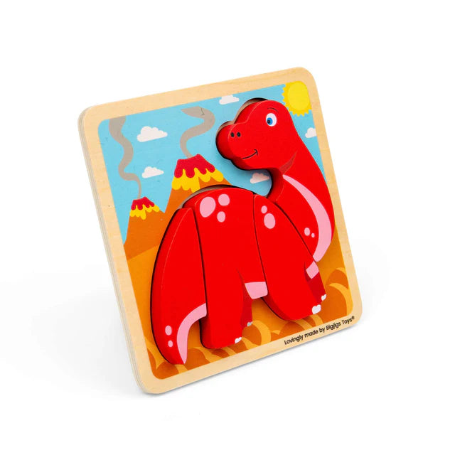 Bigjigs Chunky Lift Out Puzzle Diplodocus
