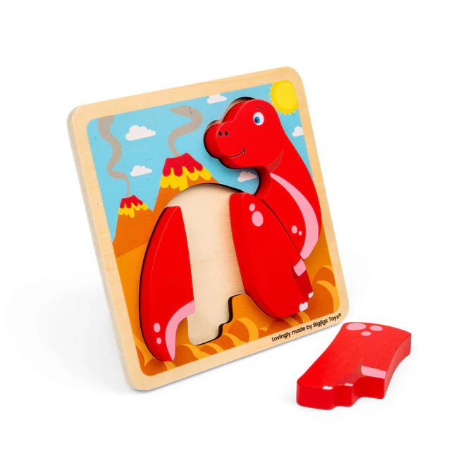 Bigjigs Chunky Lift Out Puzzle Diplodocus