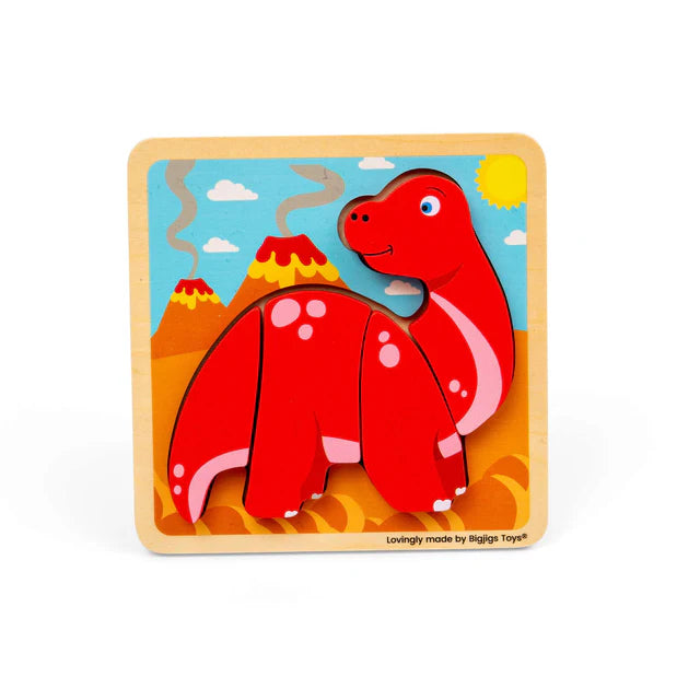 Bigjigs Chunky Lift Out Puzzle Diplodocus
