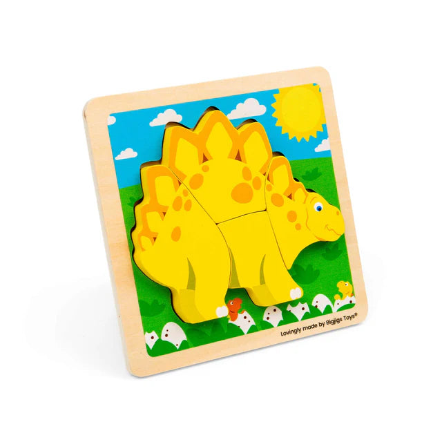 Bigjigs Chunky Lift Out Puzzle Stegosaurus