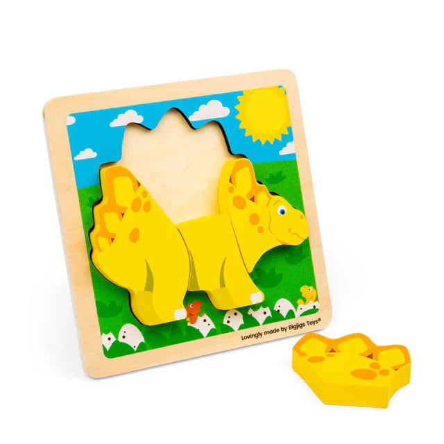 Bigjigs Chunky Lift Out Puzzle Stegosaurus