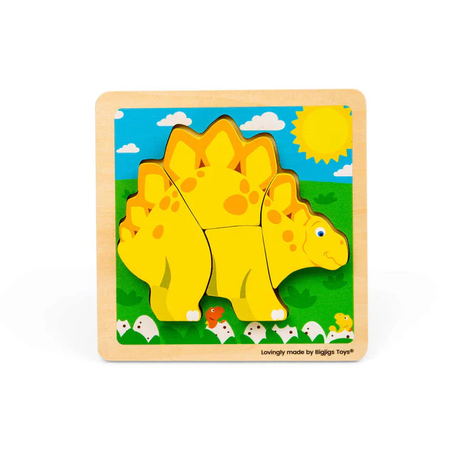 Bigjigs Chunky Lift Out Puzzle Stegosaurus