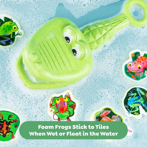 Bigjigs Croc Chasey Catch a Frog Bath Toy