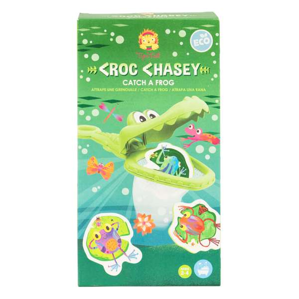Bigjigs Croc Chasey Catch a Frog Bath Toy