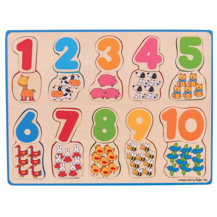 Bigjigs Number And Colour Matching Puzzle